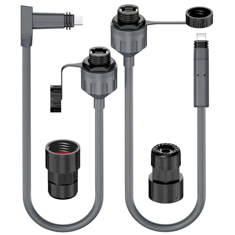 Starlink Cable SPX to RJ45 Adapters, Starlink Ethernet Adapter for Star Link Gen 2 Dishy & Router with Waterproof Kits (Pair)
