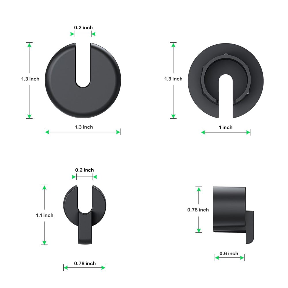 Cable Routing Kit for Starlink, Cable Mounting Kit, Starlink Accessories, Wall Grommets for Cables, Cable Wall Pass Through for 1 Inch Wall Hole and Furniture Wire Hole