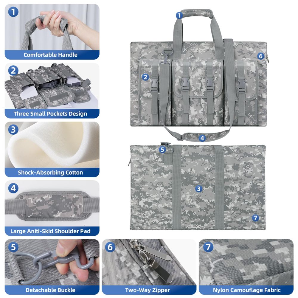 Starlink Gen 3 Case, Multi-pocket Design, Handbag/Shoulder Travel Bag for Starlink V3 Dish & Accessories, RV Camping