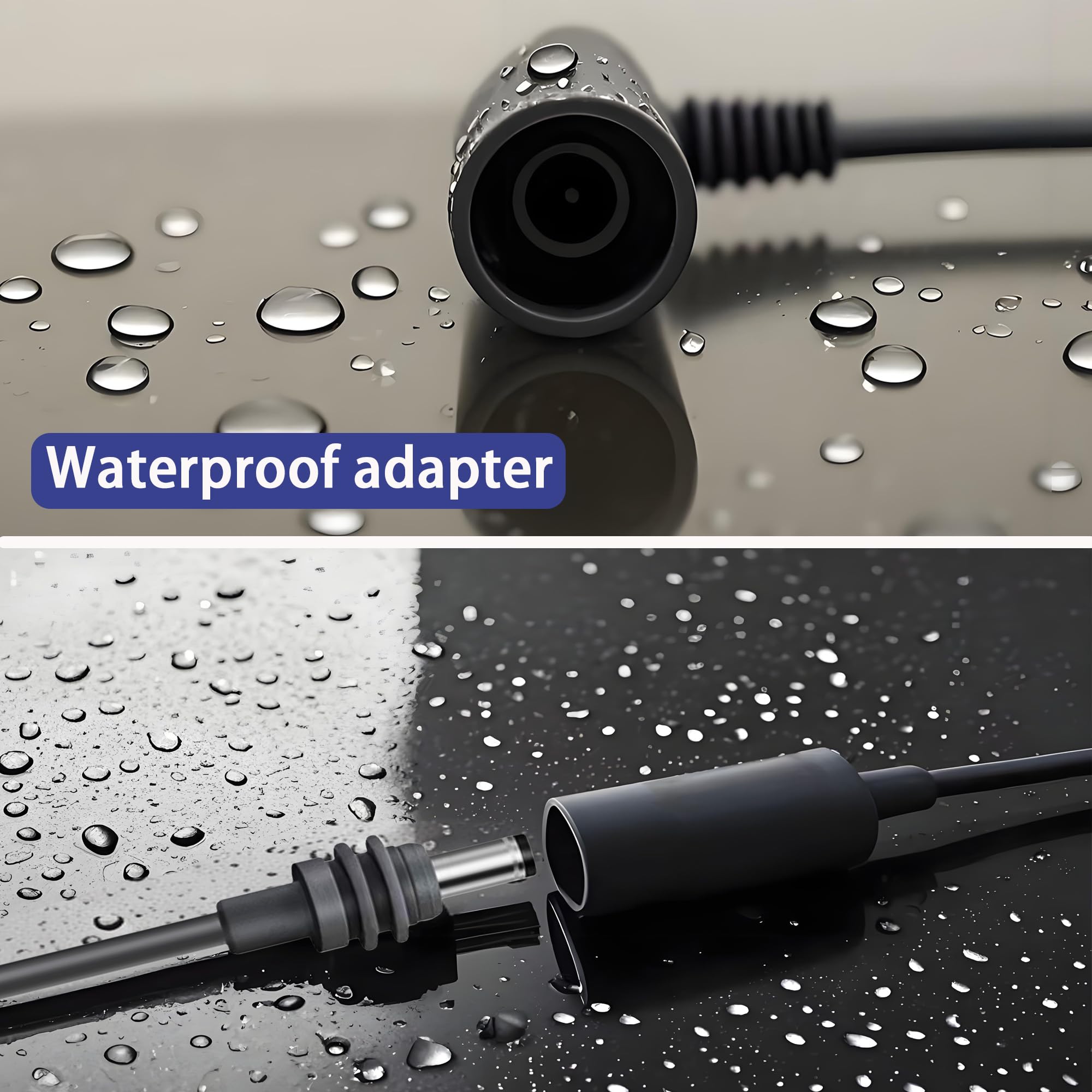 For Starlink Mini Extension Cable 23.5CM, Waterproof DC Male to DC Female Extender Cord, Power Converter Adapter, Compatible with Starlink Mini Pipe Adapter & Original Power Cable - tejoy