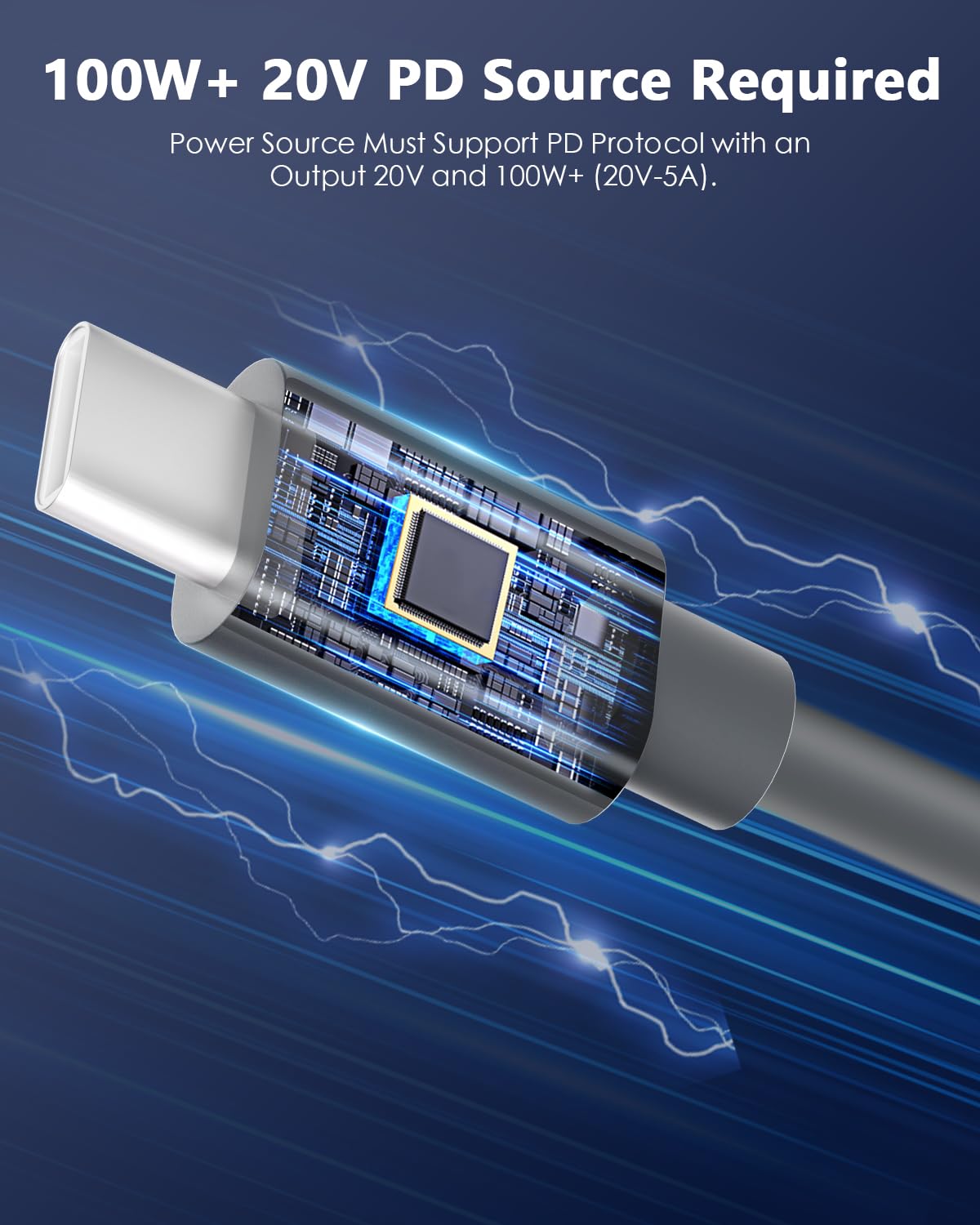 For Starlink Mini USB C to DC Power Cable 16.4 FT/5 M Starlink Mini Cable 100W USB Type-C Input to DC Barrel Jack Charging Cord Waterproof Work with 100W+ PD Source 18AWG - tejoy