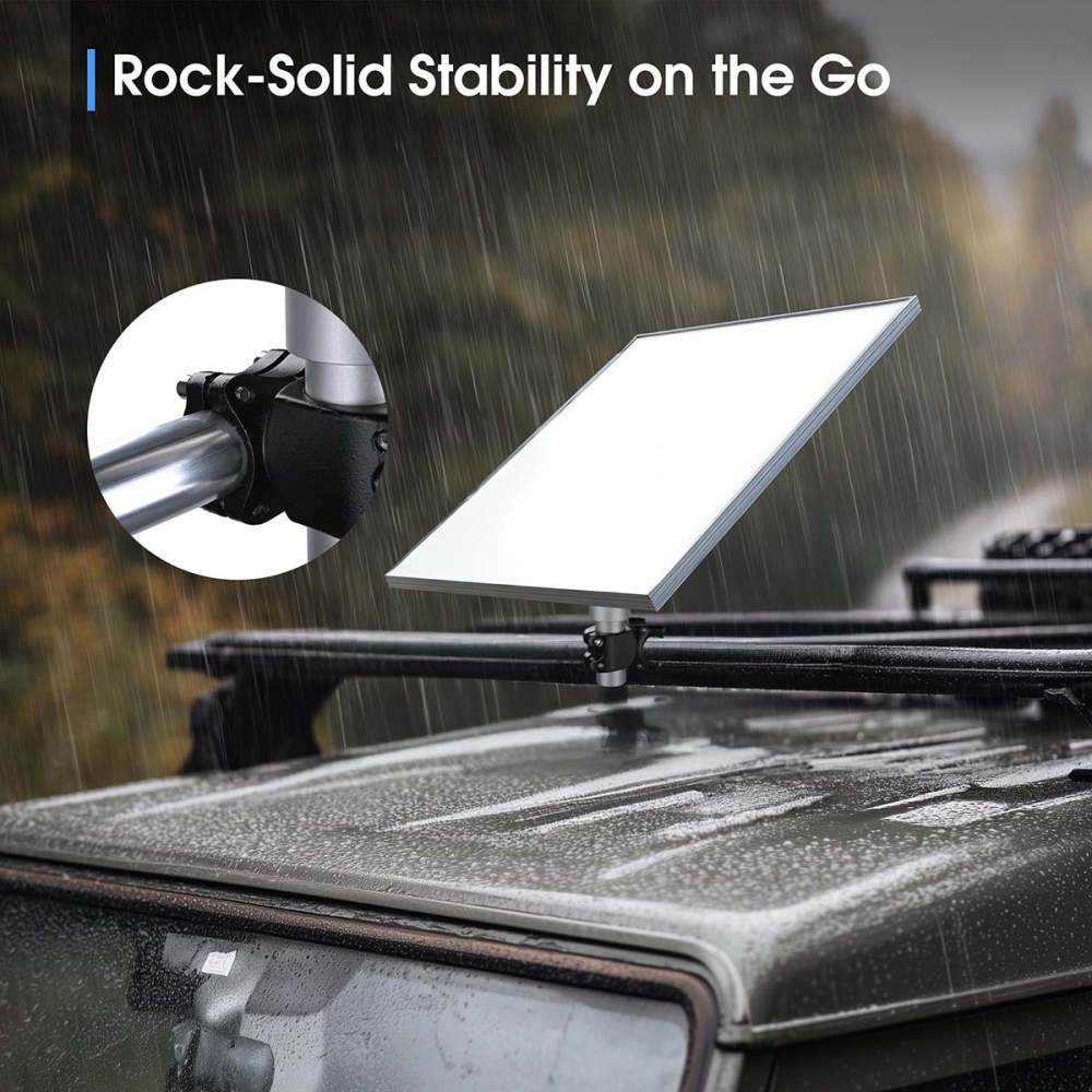 Starlink Mount for Mini Dish to Poles, RV Ladders, Railings, Racks
