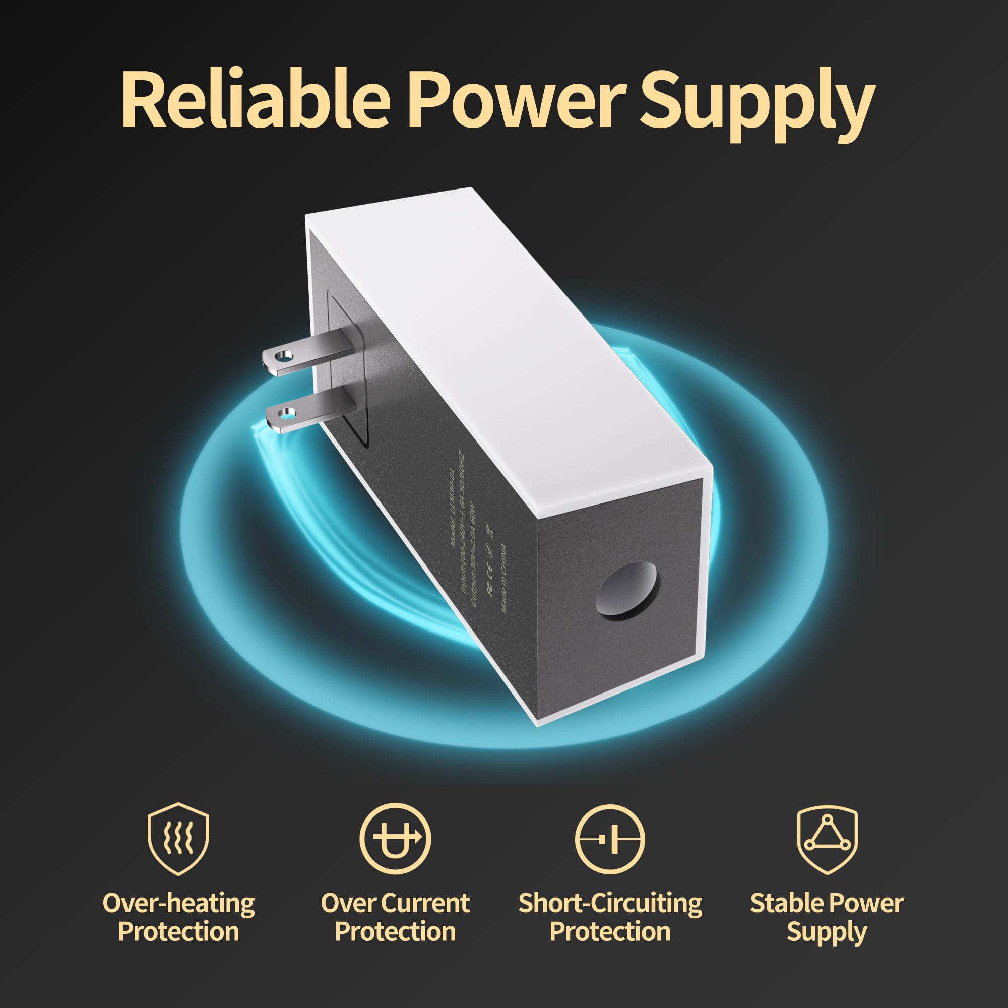 For Starlink Mini Charger 60W Replacement Power Supply AC Adapter 30V 2A Output Wall Charger Plug for Starlink Mini Dish - tejoy