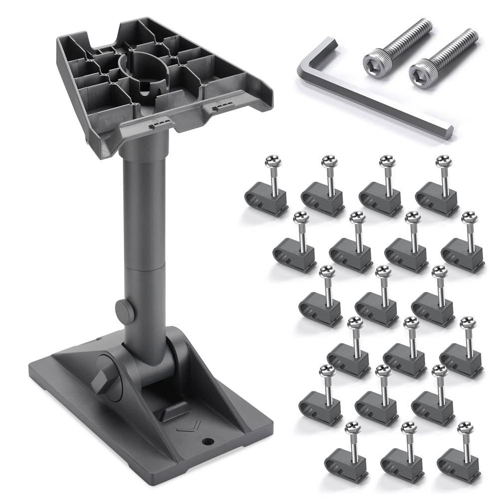 For Starlink Gen 3 Mount, Starlink Pivot Mount with Pipe Adapter and Mast, Swiveling Mechanism Design, Standard Gen 3 Mount for Slanted, shingled Roofs, Easy to Install and Adjust. - tejoy