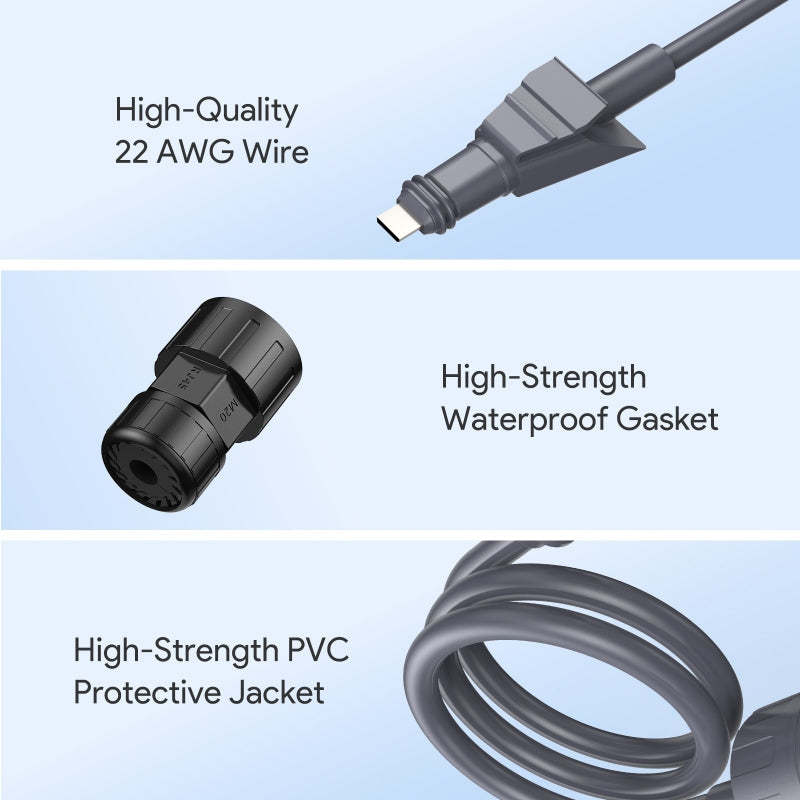 Starlink Flat High Performance Extension to RJ45 Cable, Ethernet Adapter for Starlink Flat High Performance 22AWG, Waterproof SPX RJ45 Coupler with End Caps (2 Pack)