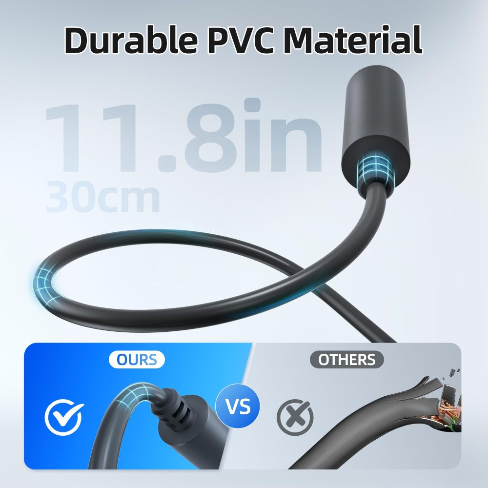 Starlink Mini Extension Cable DaierTek Waterproof Starlink Standard Gen3 DC Cable Connector Female to Female Adapter, 0.98FT, Protable, for Camp Travel Car Rv