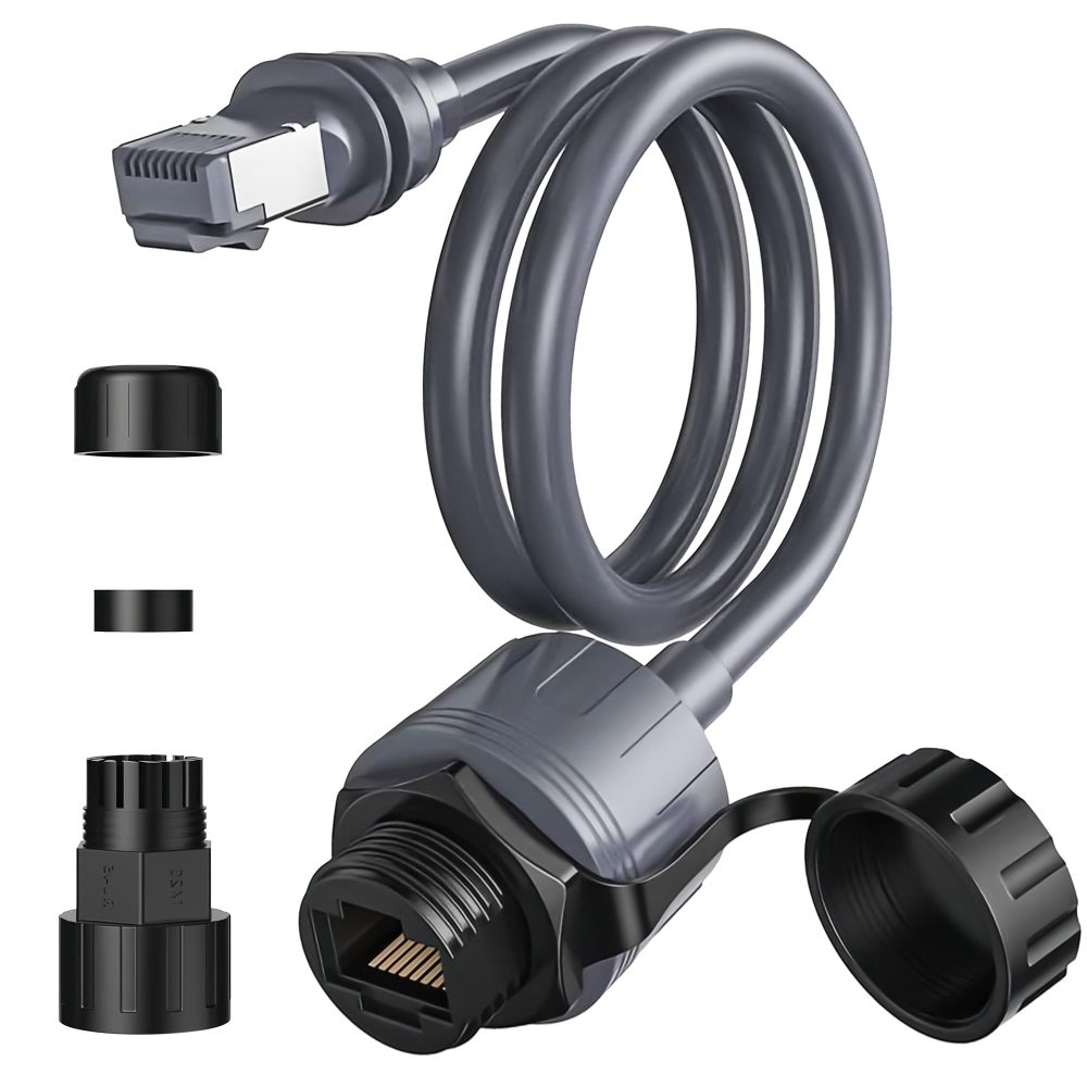 2 Pack Starlink Gen 3 & Mini Ethernet Adapter, 2000Mbps 24AWG Cable, IP68 Waterproof Protection SPX to RJ45 Coupler for Standard/Mini Dish (Starlink V3 Accessories)