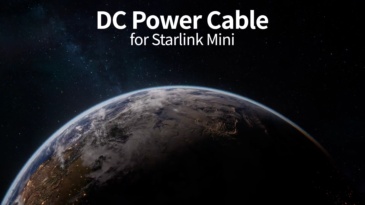Starlink Mini Cable -  Waterproof DC Power Replacement Cable for Starlink Mini  Gray