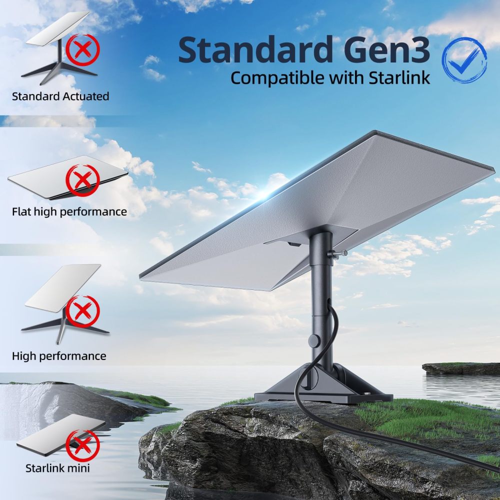 Starlink Gen 3 Pivot Mount Adjust Tilt Angle Dish Mount