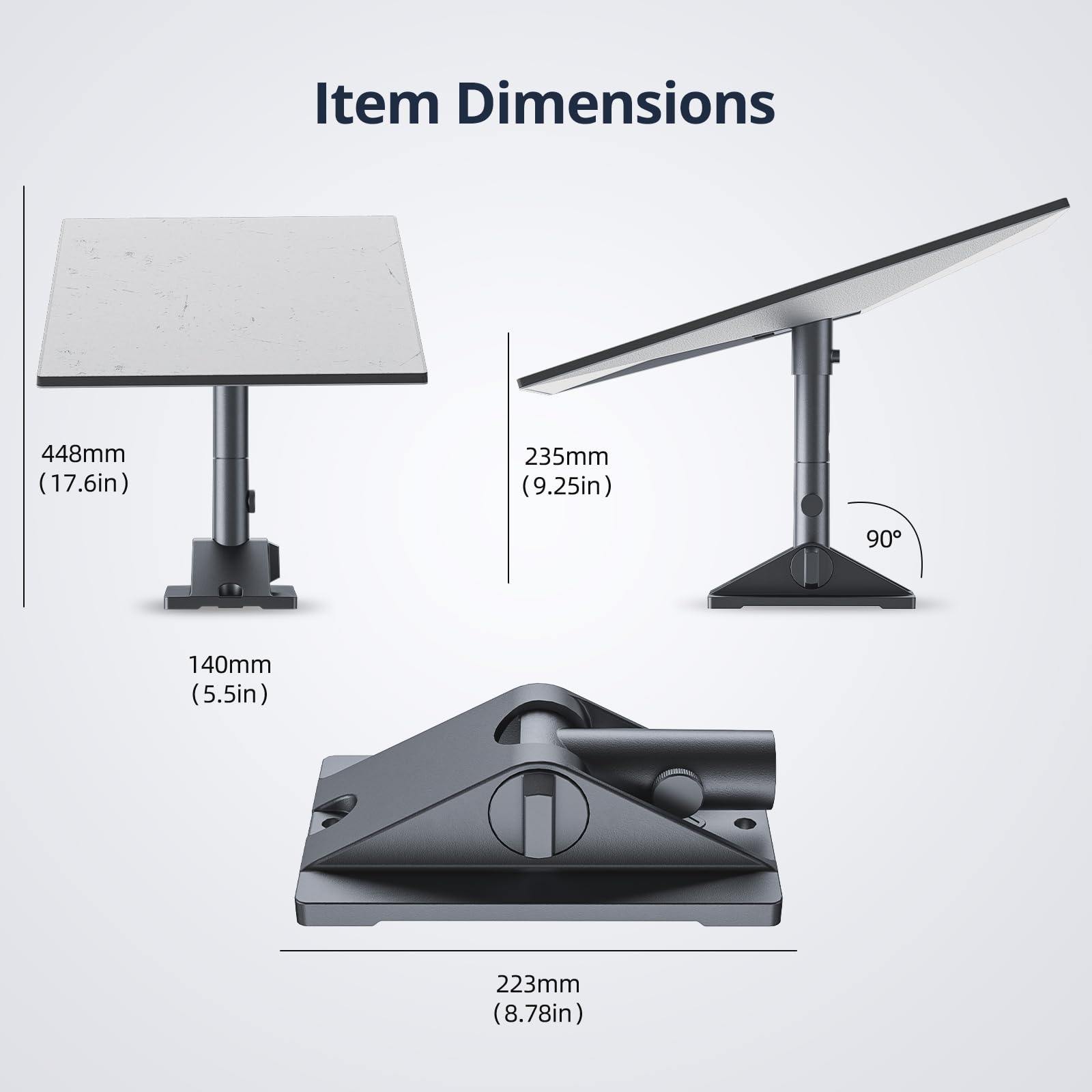For Starlink Gen 3 Mount, Starlink Pivot Mount with Pipe Adapter and Mast, Swiveling Mechanism Design, Standard Gen 3 Mount for Slanted, shingled Roofs, Easy to Install and Adjust. - tejoy