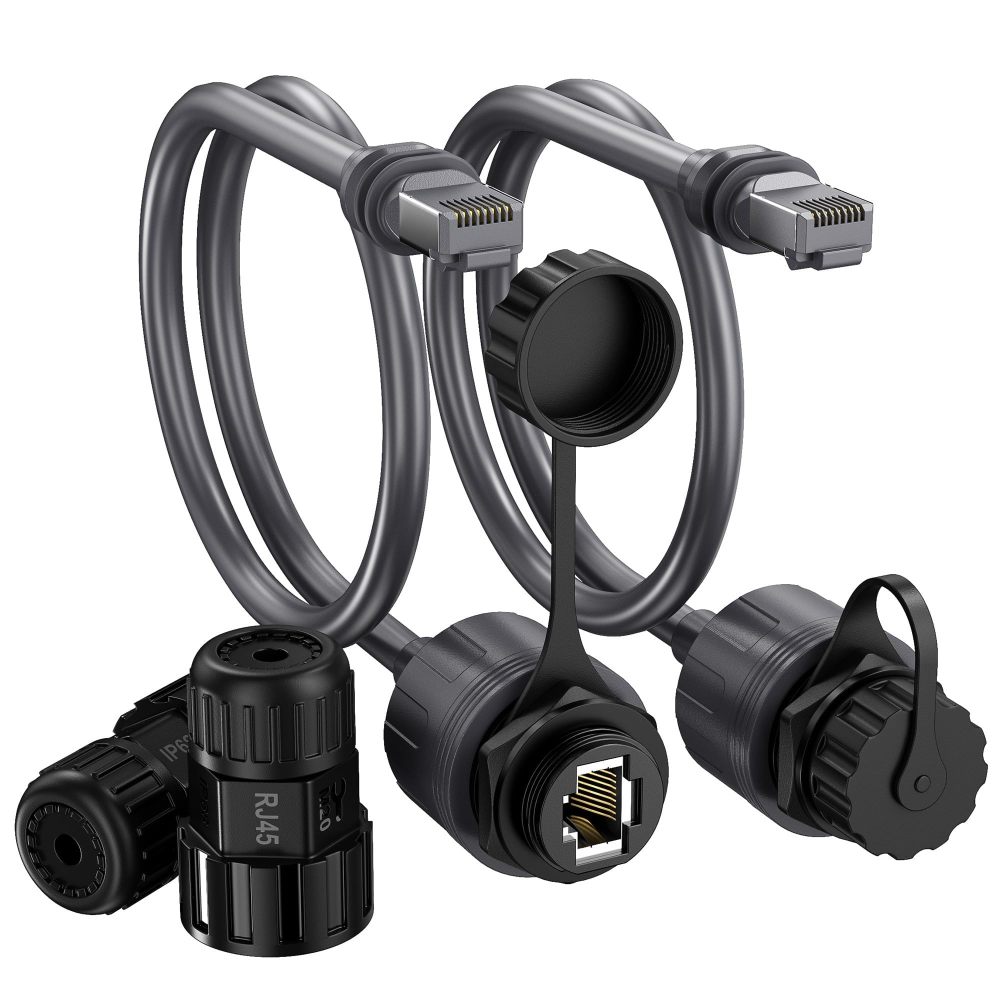 2 Pack Starlink Mini/Gen 3 Ethernet Adapter, Waterproof Starlink Cable Extension for Mini Starlink, Star Link Standard to RJ45 Coupler for Starlink Gen3 Standard V3 Dish and Router