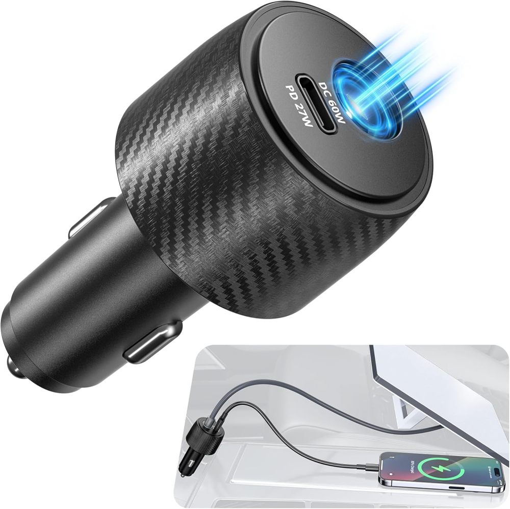 Starlink Mini Car Adapter 12V to 30V DC Step Up Converter, 2-in-1 Cigarette Lighter Adapter with DC Port Boost (60W 30V) and USB-C PD (27W 9V), Supports 30M Official Cable for RV Boat Truck