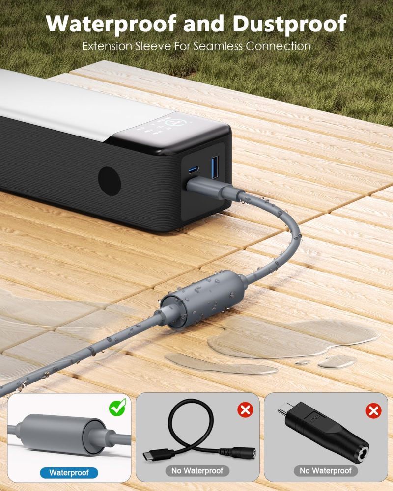 Starlink Mini Type C to DC Adapter Waterproof Compatible with Original Starlink Mini USB C Power Cable 65W+ PD Source DC Power Adapter