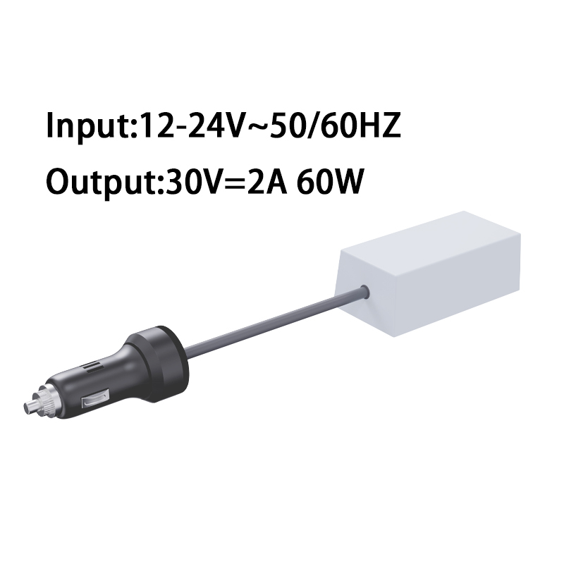 Car Converter, 12V/24V DC Car Cigarette Lighter Plug to 110V/220V AC Power Inverter Adapter with Cable, Vehicle Power Converter for Car Truck RV
