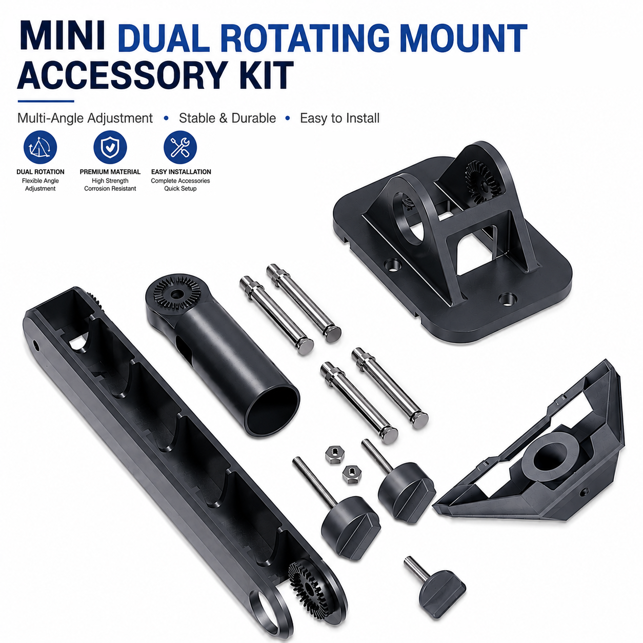 Starlink MINI Dual-Rotating Bracket, 360° Horizontal Rotation Multi-Angle Adjustable Mount