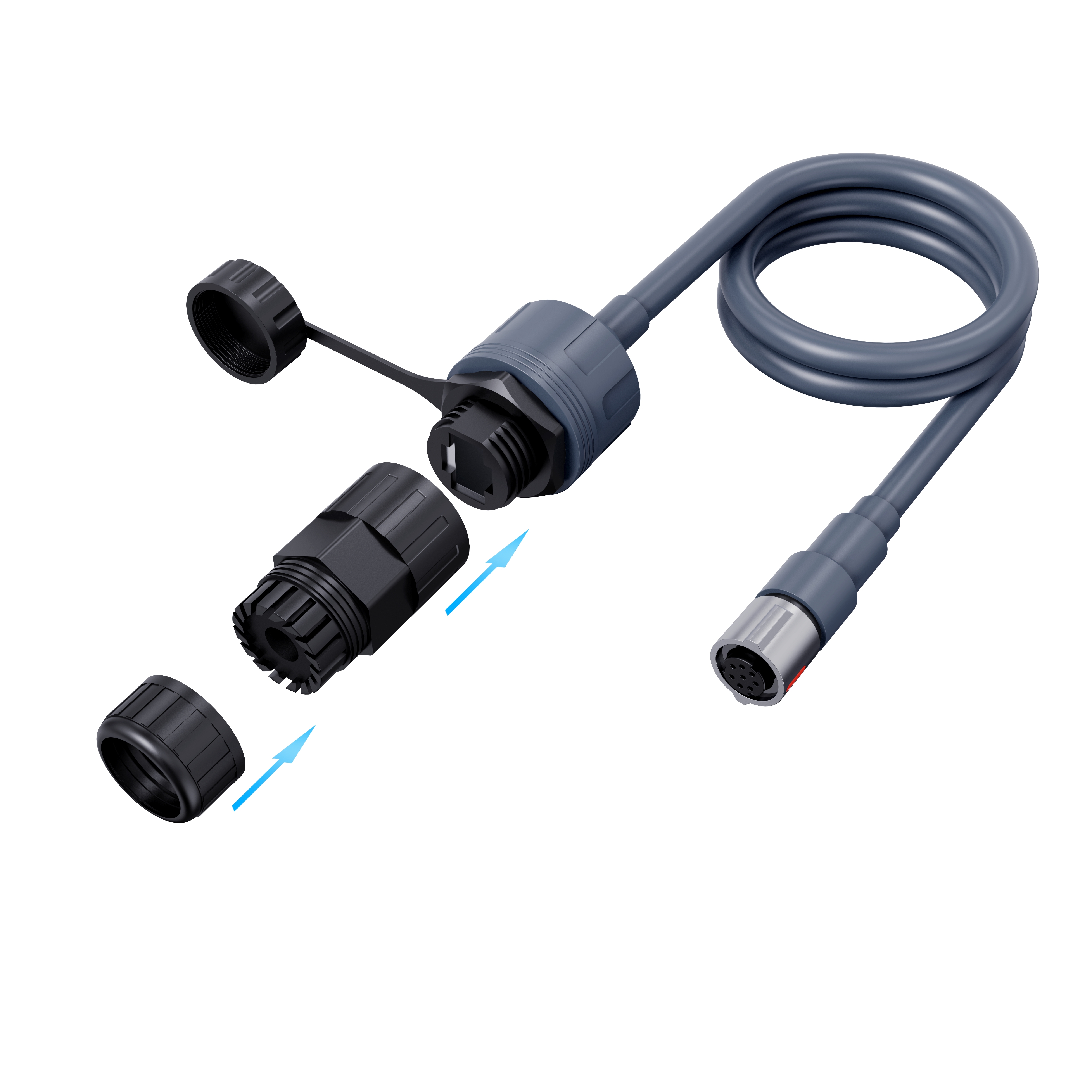 For Starlink Performance Gen 3 Ethernet Adapter, For Starlink Performance Gen 3 Cable Extension to RJ45 Coupler Waterproof Compatible with Starlink Performance Gen 3 Dish (1 Pack) 23AWG