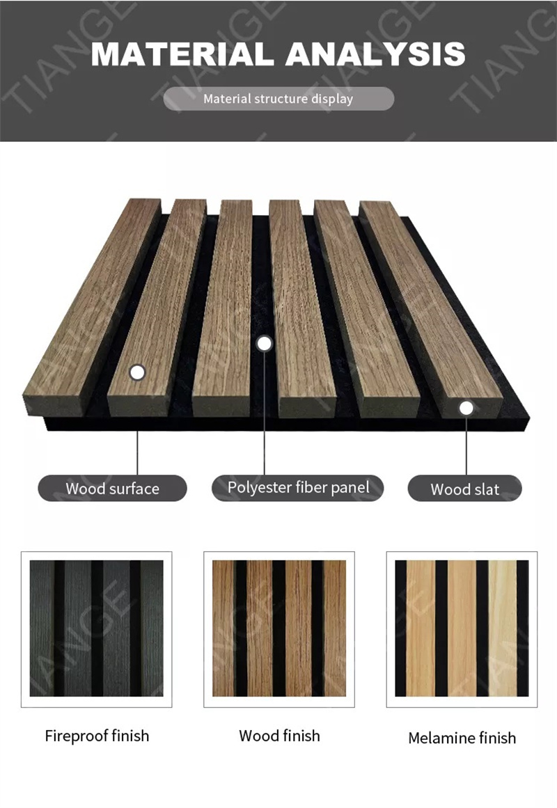 Solid Wood Slat Acoustic Panel