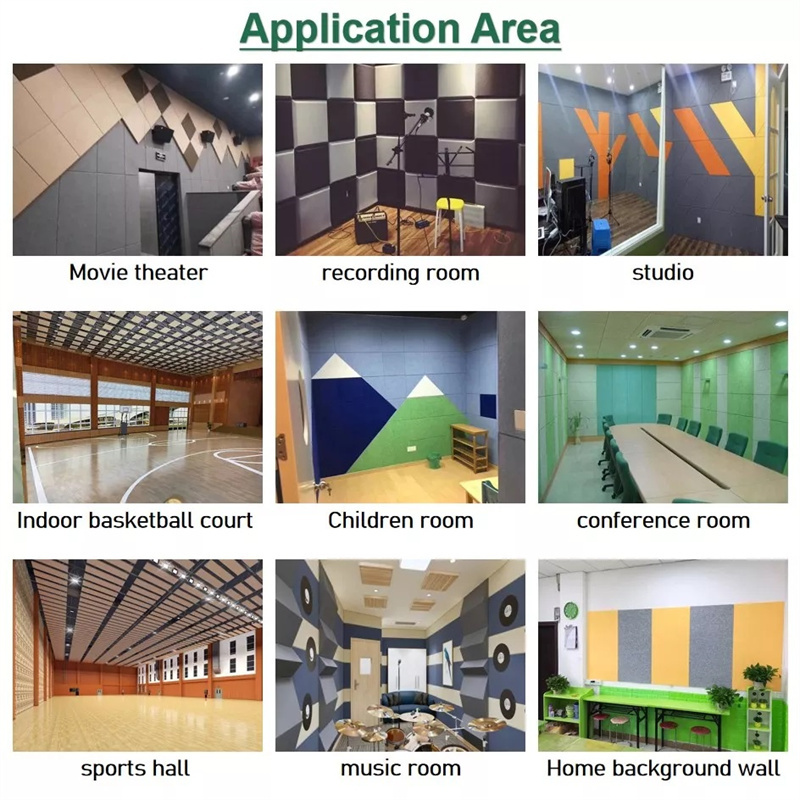 Wood Slat Polyester Fiber Acoustic Panel