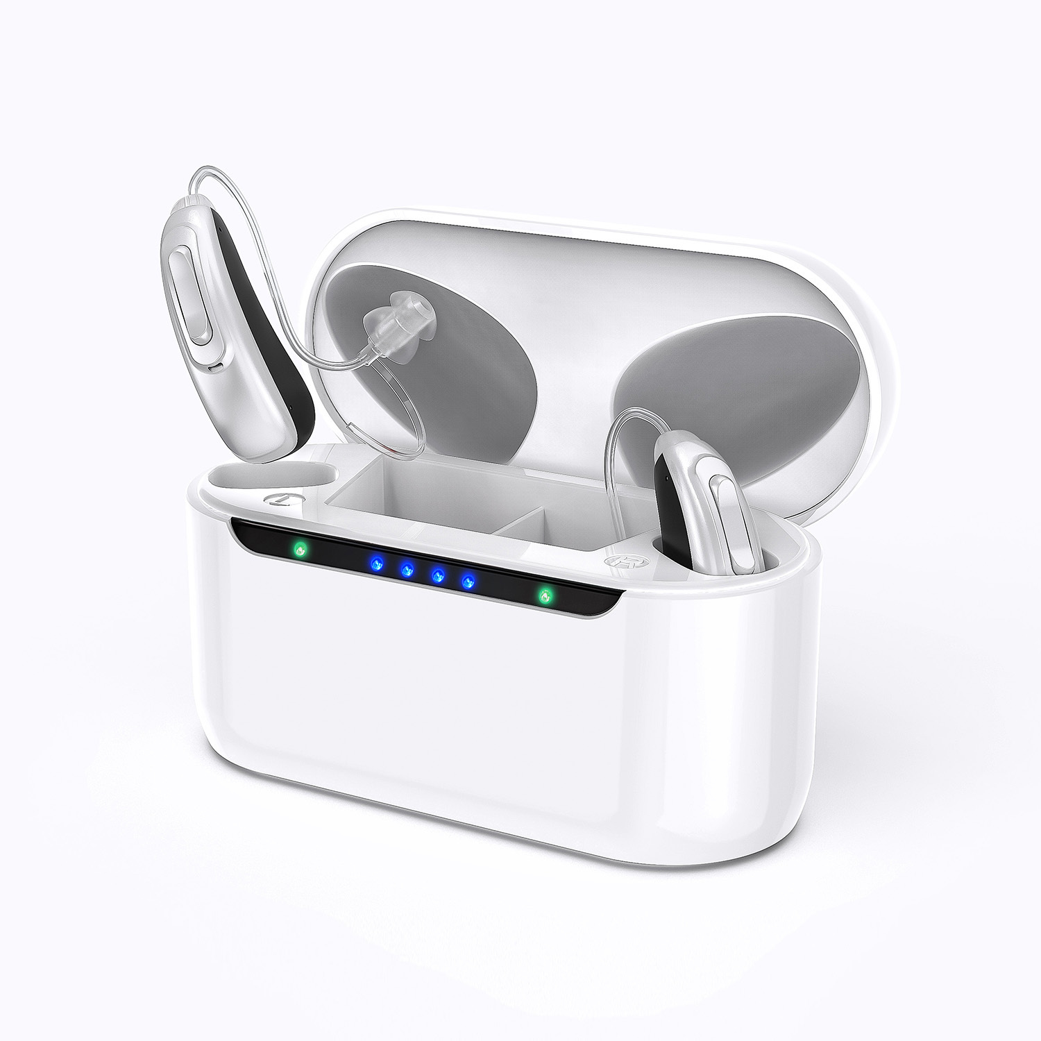 Earsmate G22 Hearing Aids Bluetooth Phone App Controlled For Seniors Adults Hearing Loss Noise Reduction Frequency Customized Rechargeable Digital Sound Amplifier