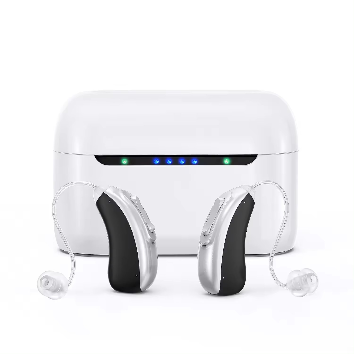 Earsmate G22 Hearing Aids Bluetooth Phone App Controlled For Seniors Adults Hearing Loss Noise Reduction Frequency Customized Rechargeable Digital Sound Amplifier