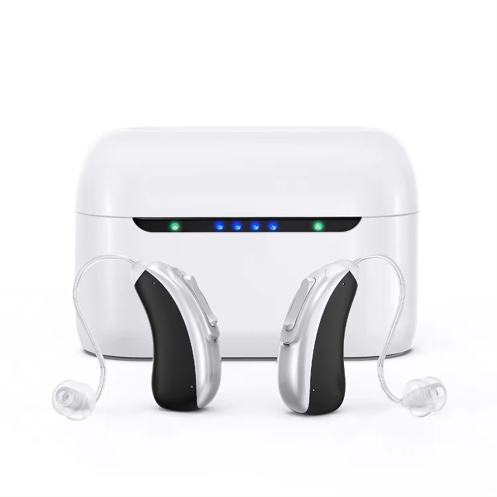 Earsmate G22 Hearing Aids Bluetooth Phone App Controlled For Seniors Adults Hearing Loss Noise Reduction Frequency Customized Rechargeable Digital Sound Amplifier