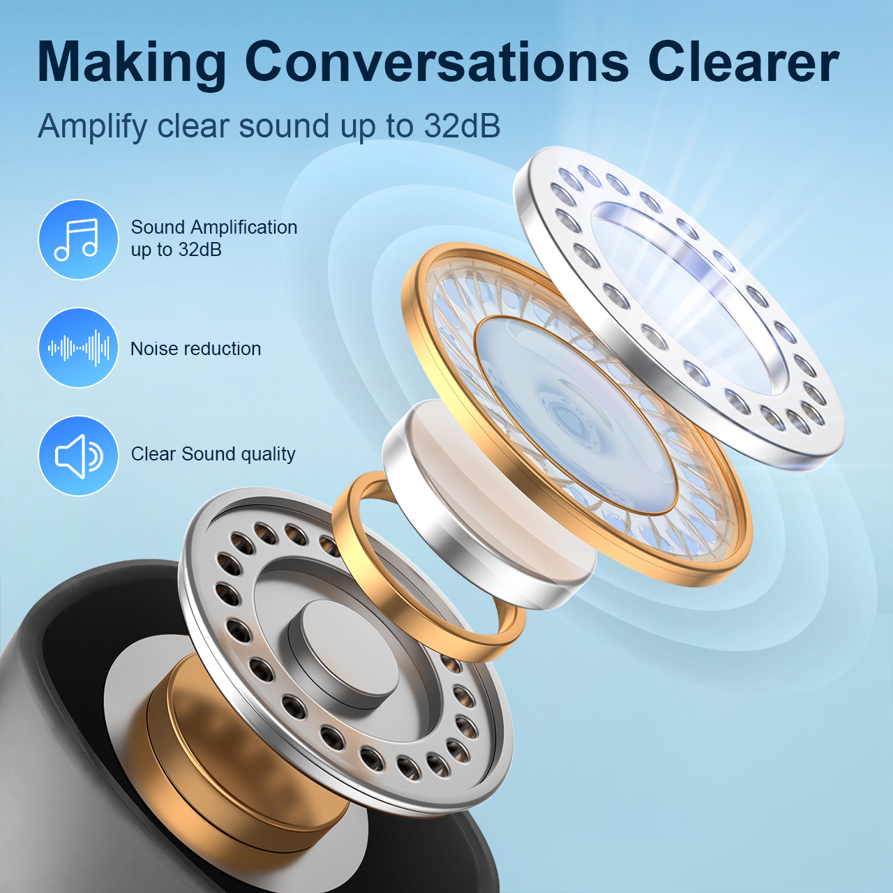 tws bluetooth hearing aid