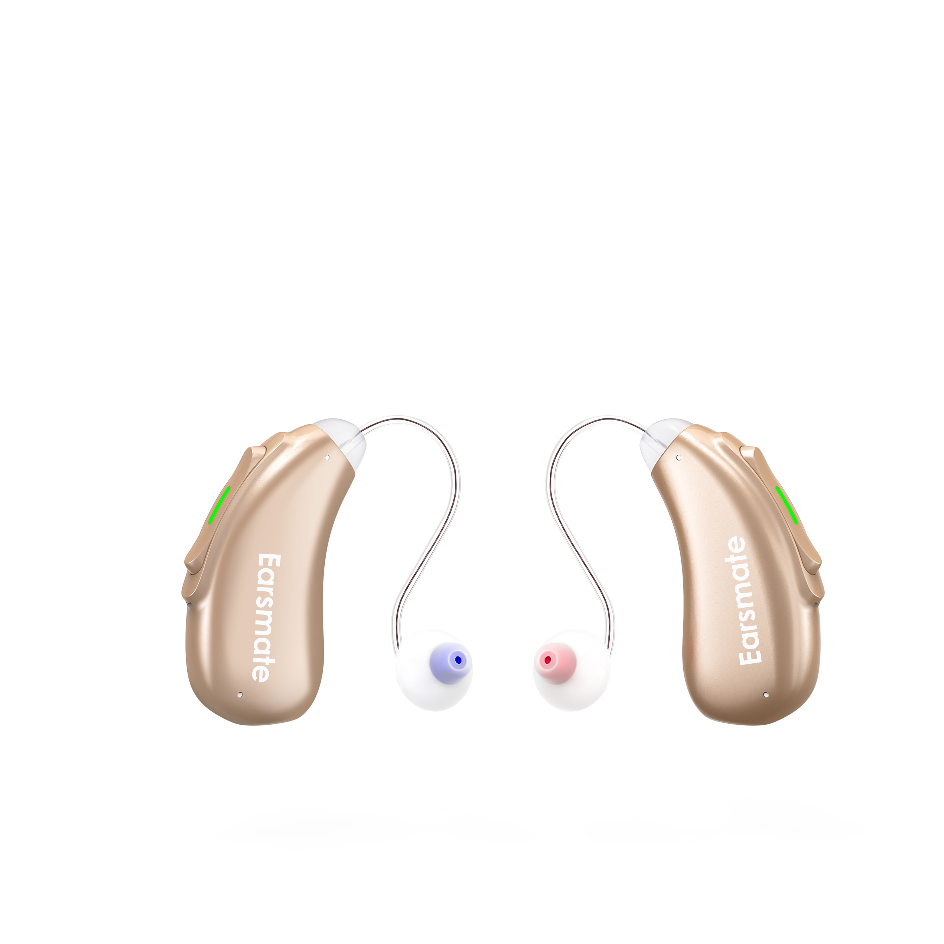 Earsmate OTC Bluetooth Hearing Aids For Seniors Adults Hearing Loss Noise Reduction Frequency Customized Sound Amplifier Based Phone App Controlled and Audio Streaming