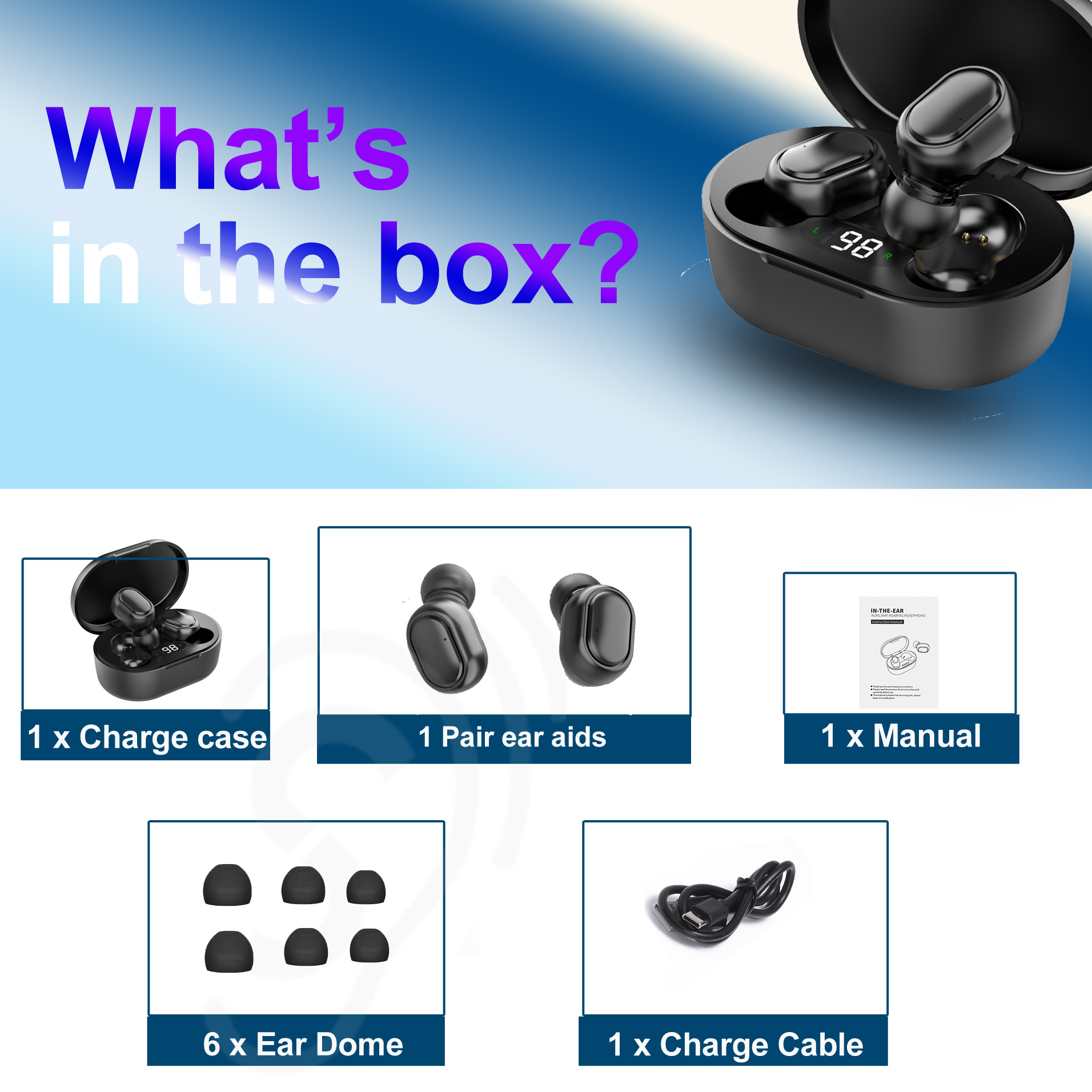 bluetooth hearing aid rechargeable