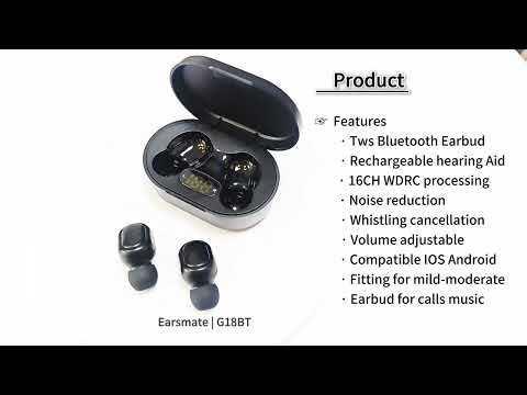Bluetooth tws Earphone Wireless Digital Hearing Aids Rechargeable Batteries For Seniors Elderly Adults Hearing Loss In Ear Deaf Sound Amplifier Volume Adjustable