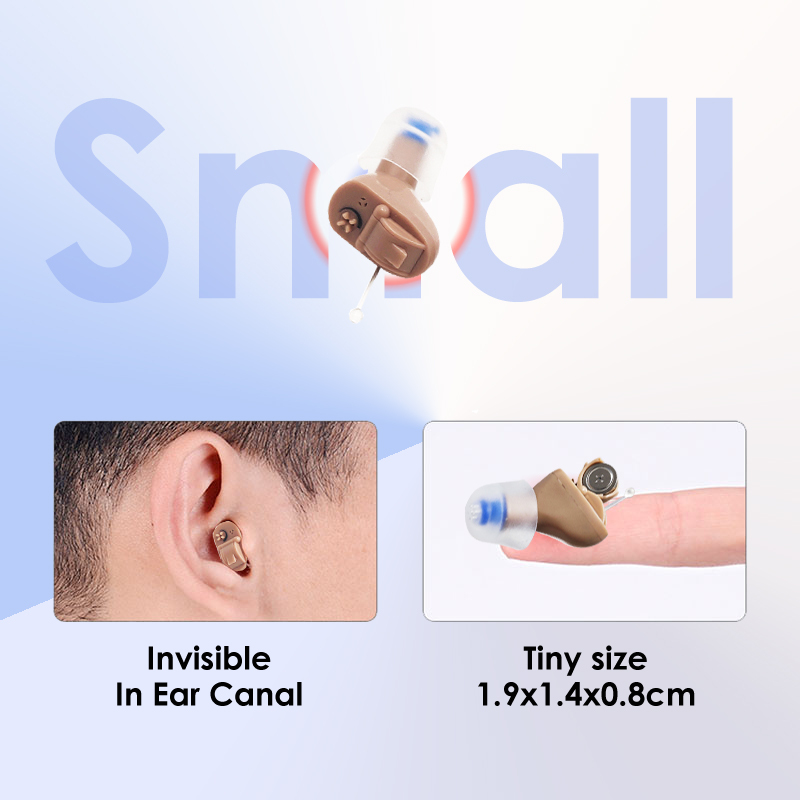 Earsmate Invisible Hearing Aids For Seniors Hearing Loss Small In Ear Deaf Sound Amplifier Volume Adjustable