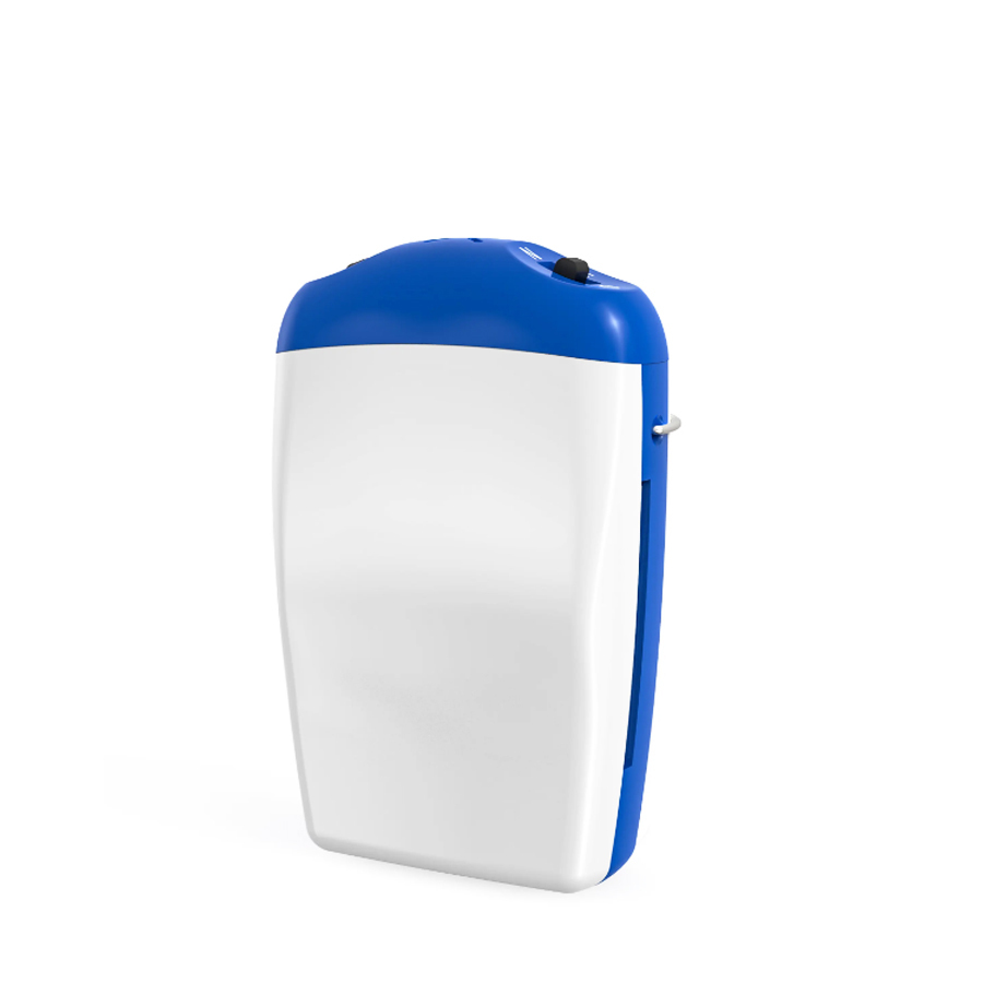 Earsmate portable case body worn pocket hearing aid machine two earphones for both ears deaf sound Amplify with Mild to severe hearing Loss