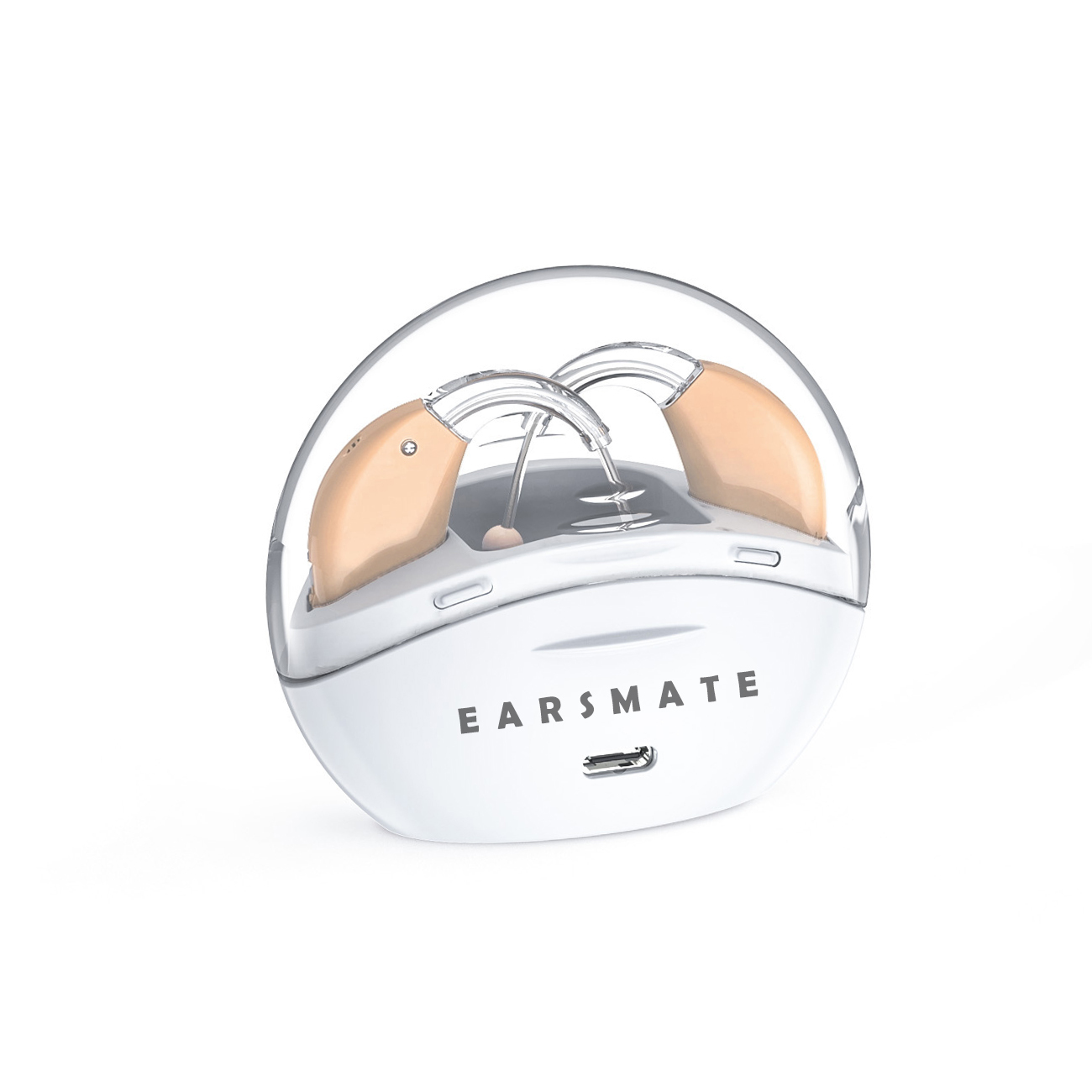 Small Mini Behind The Ear BTE Rechargeable Hearing Aids For Seniors Ear Deaf Sound Amplifier Volume Adjustable and Long Battery Life