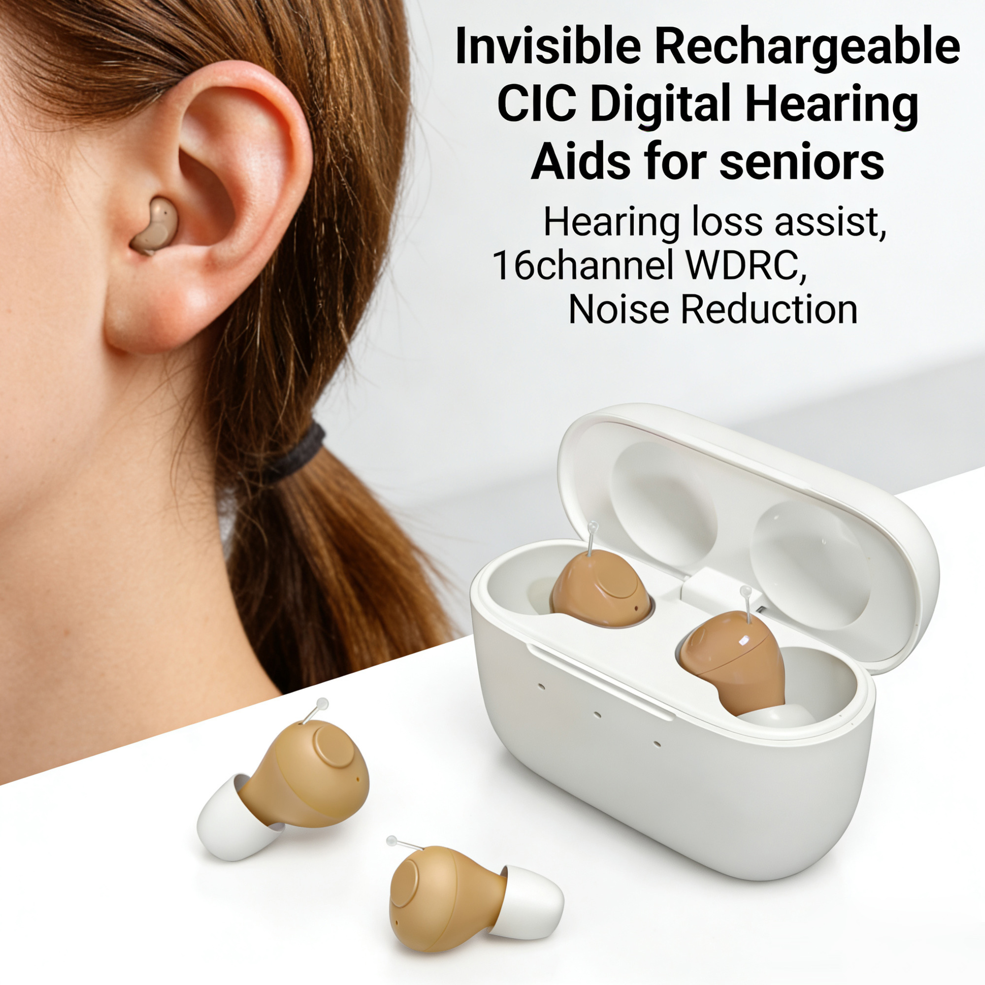 Invisible hearing aids