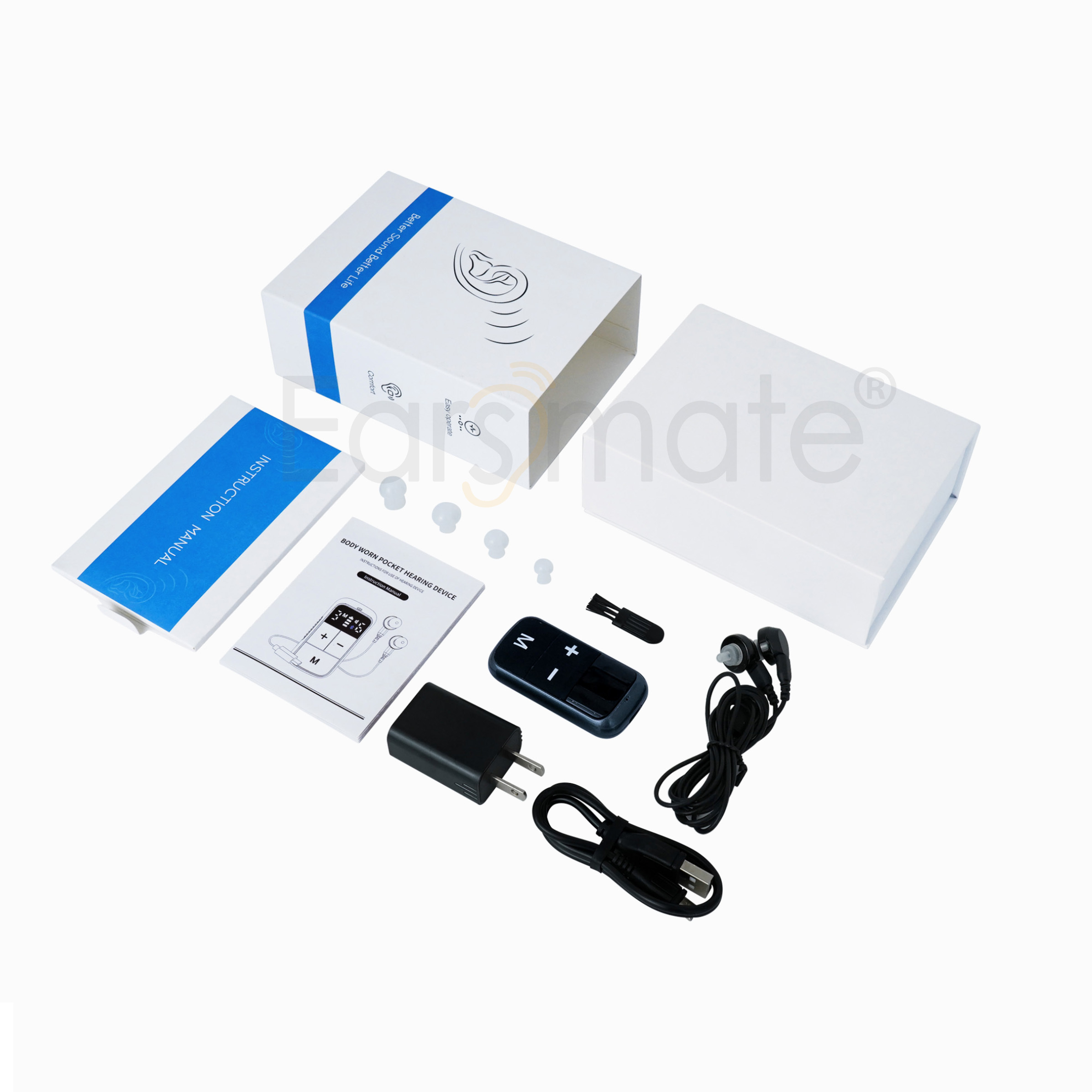 Bluetooth Earphone Rechargeable Digital Hearing Aid For Seniors