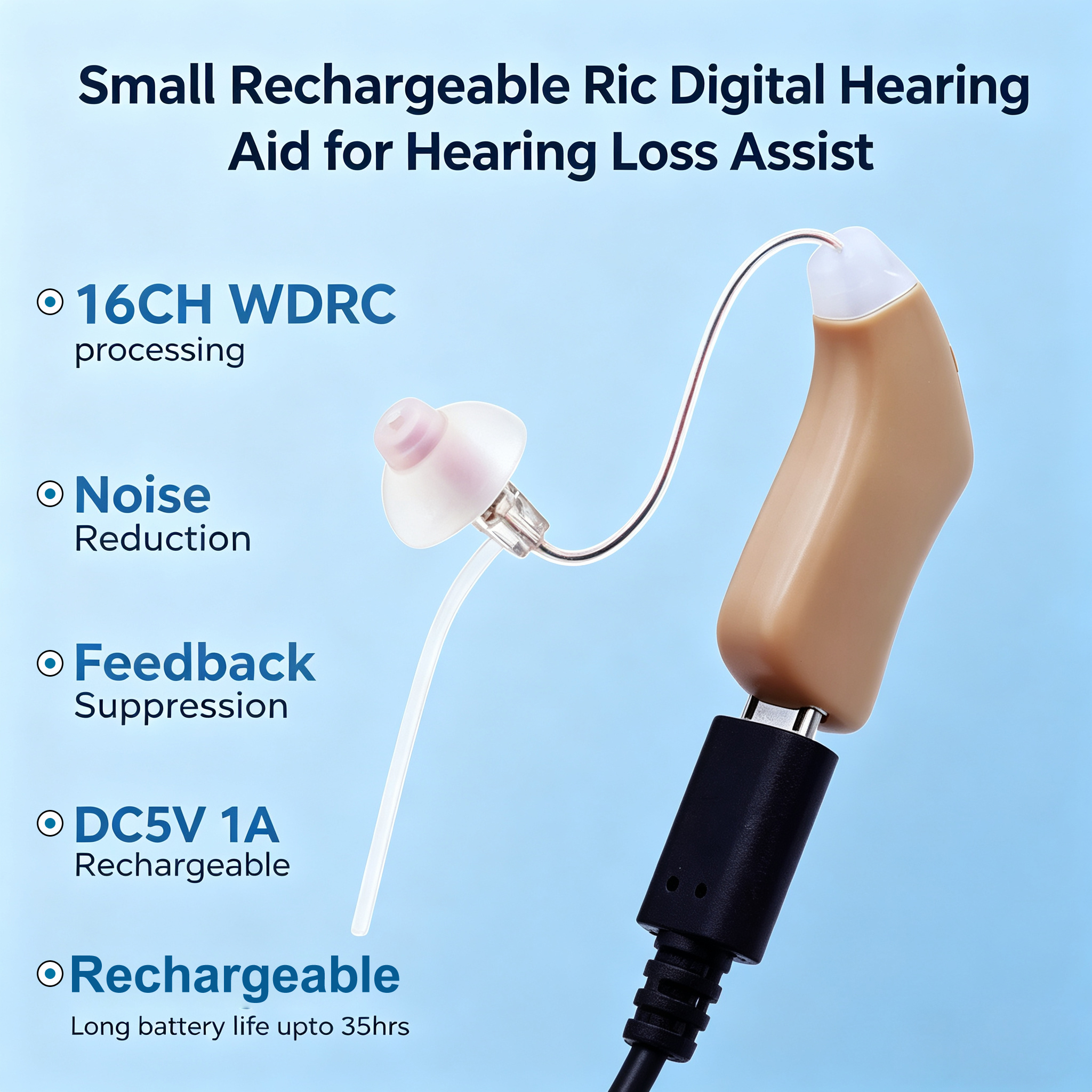 Buy Best Rechargeable OTC Hearing Aids For Seniors Online FDA Approved