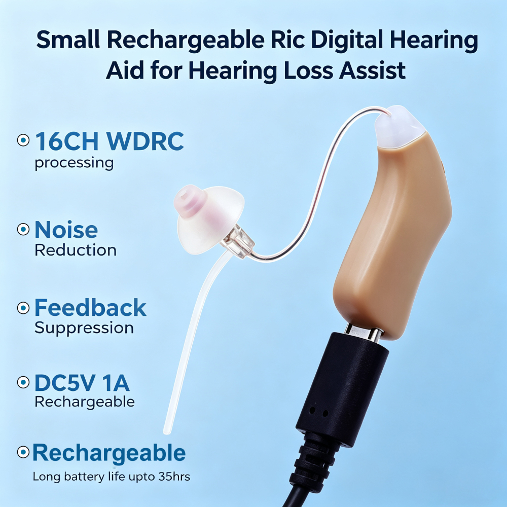 Buy Best Rechargeable OTC Hearing Aids For Seniors Online FDA Approved