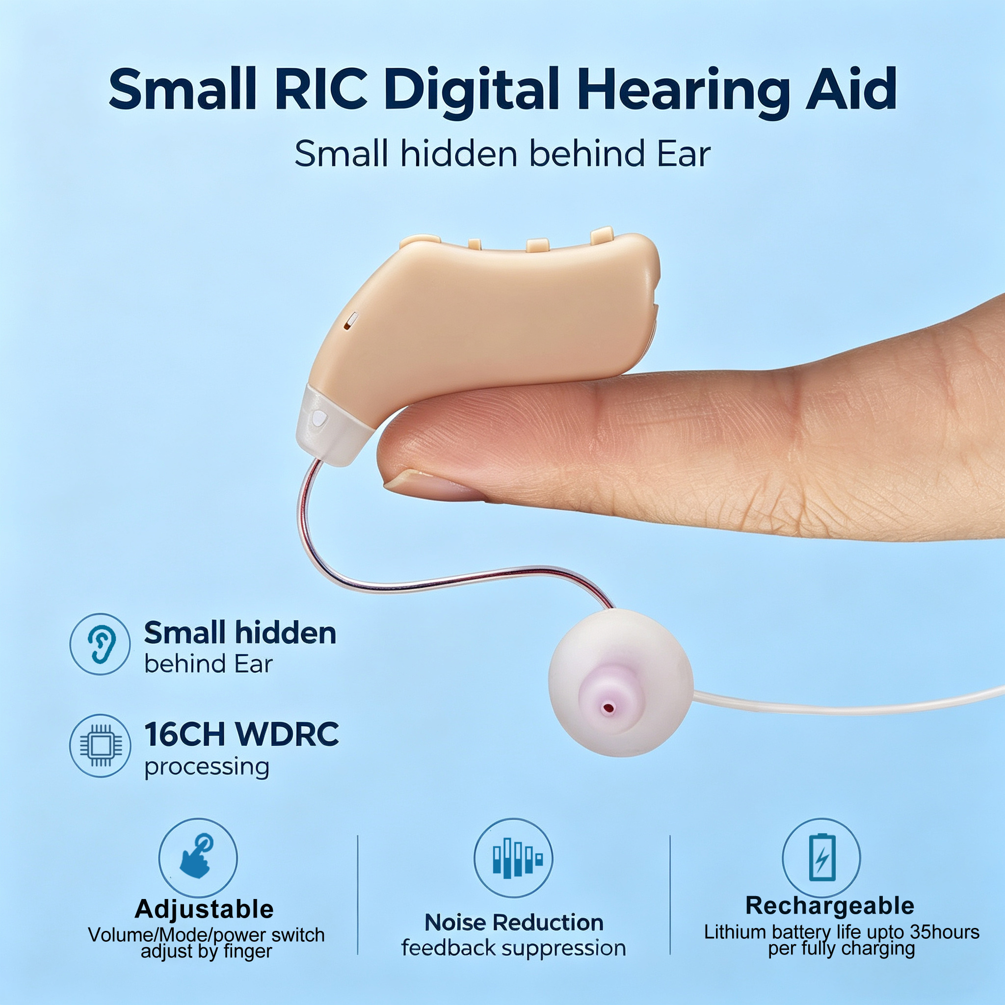 Buy Best Rechargeable OTC Hearing Aids For Seniors Online FDA Approved