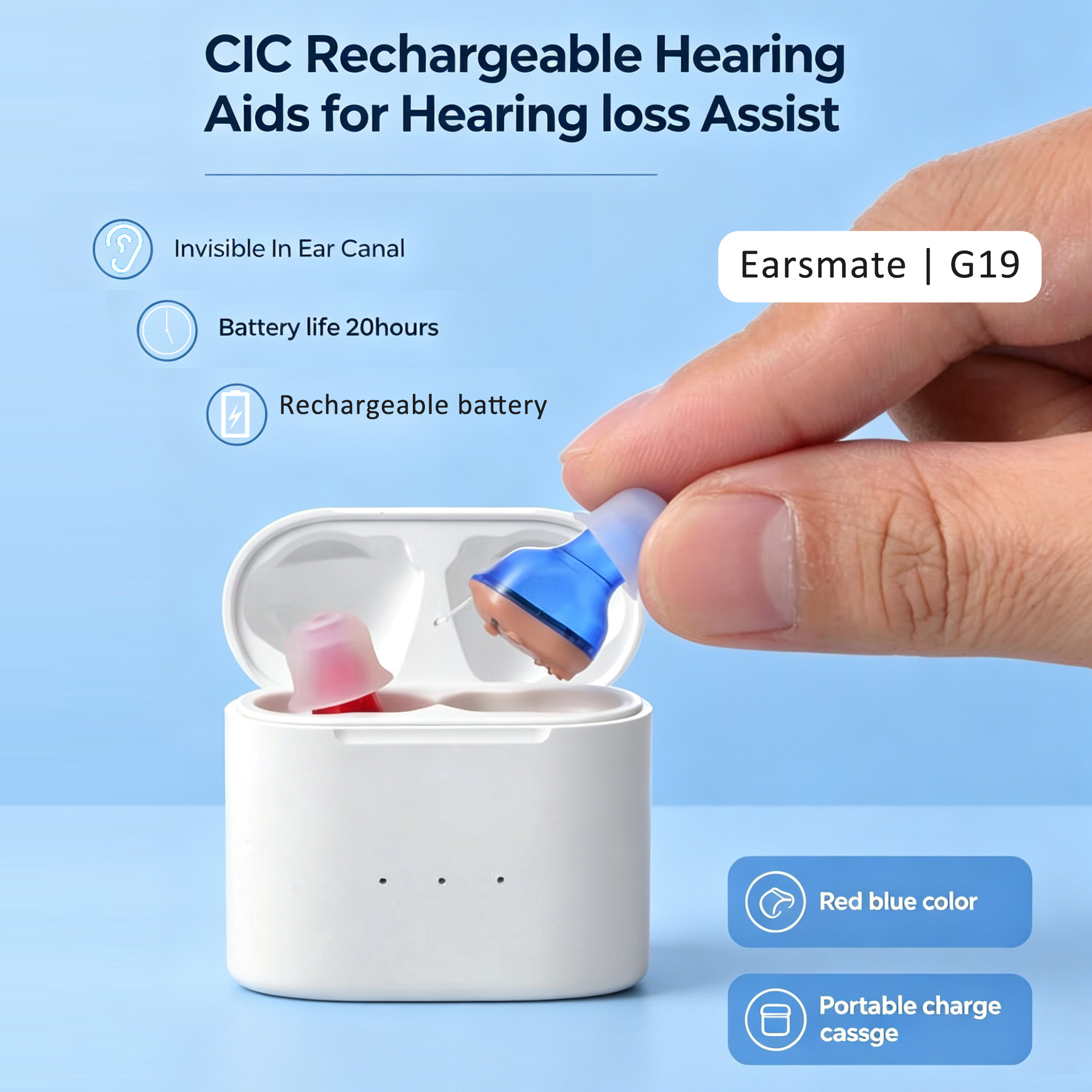 rechargeable invisible hearing aids