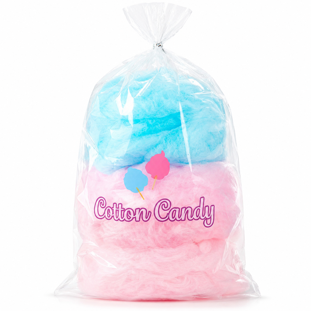 Cotton Candy Bags 10" x 16", 1 Mil Clear Plastic Candy Floss Bags for Carnival & Fair Use,Anhui Province Tianle Plastic Co.,Ltd ,10x16 Cotton Candy Bags Clear 1 Mil Plastic Candy Floss Packaging for Carnival