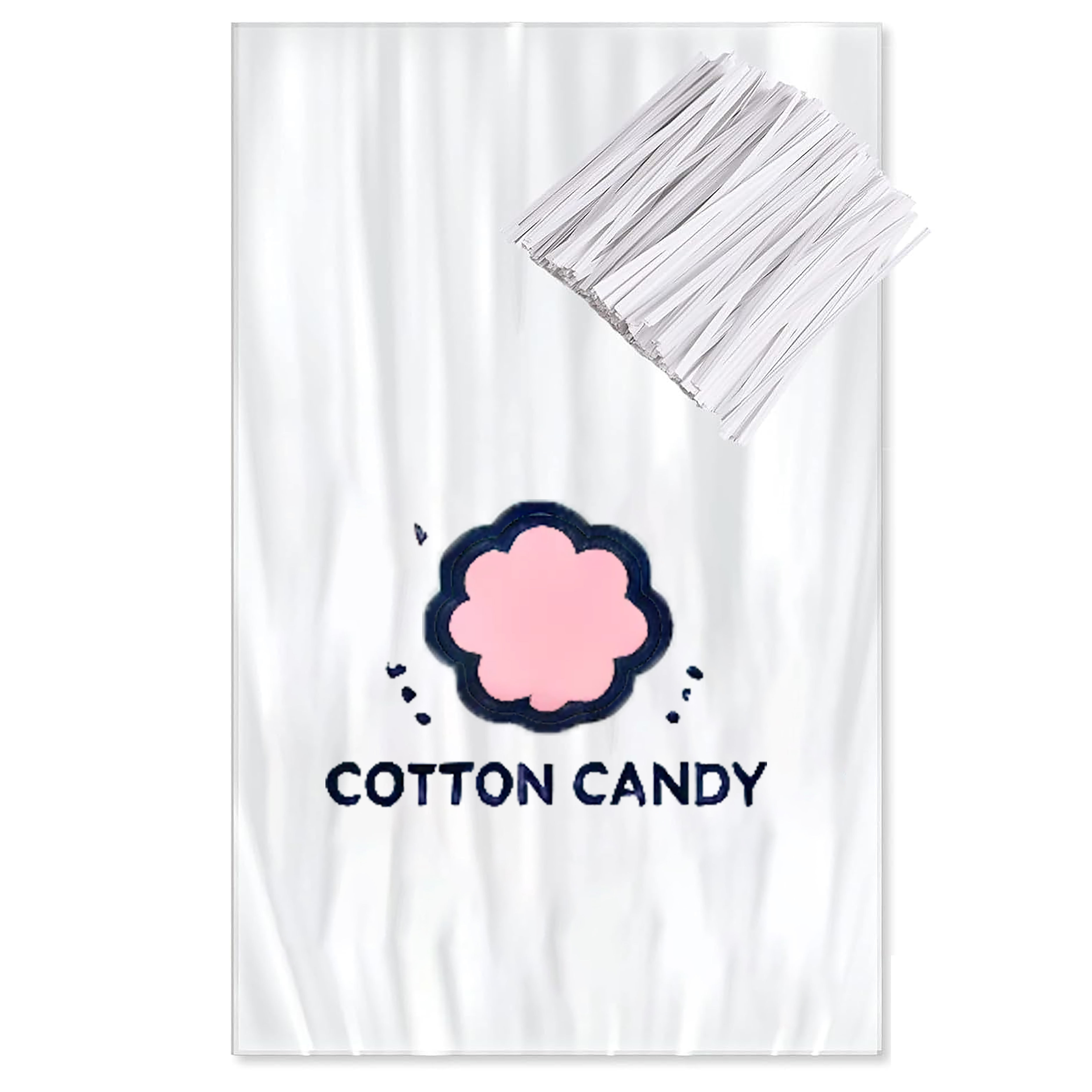 Custom Printed Cotton Candy Bags 10" x 16", 1 Mil Clear Logo Candy Packaging Bags,Anhui Province Tianle Plastic Co.,Ltd ,Custom Printed Cotton Candy Bags 10x16 Clear 1 Mil Logo Packaging Bags