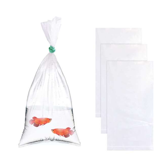 10" x 24" Extra Large Live Fish Shipping Bags for Discus and Koi - Professional 4 Mil Ultra-Thick Leak-Proof Poly Bags Safe for Aquatic Plants and Coral,Anhui Province Tianle Plastic Co.,Ltd ,10x24 Inch XL Live Fish Transport Bags | 4 Mil Ultra-Thick Professional Discus & Koi Shipping Supplies