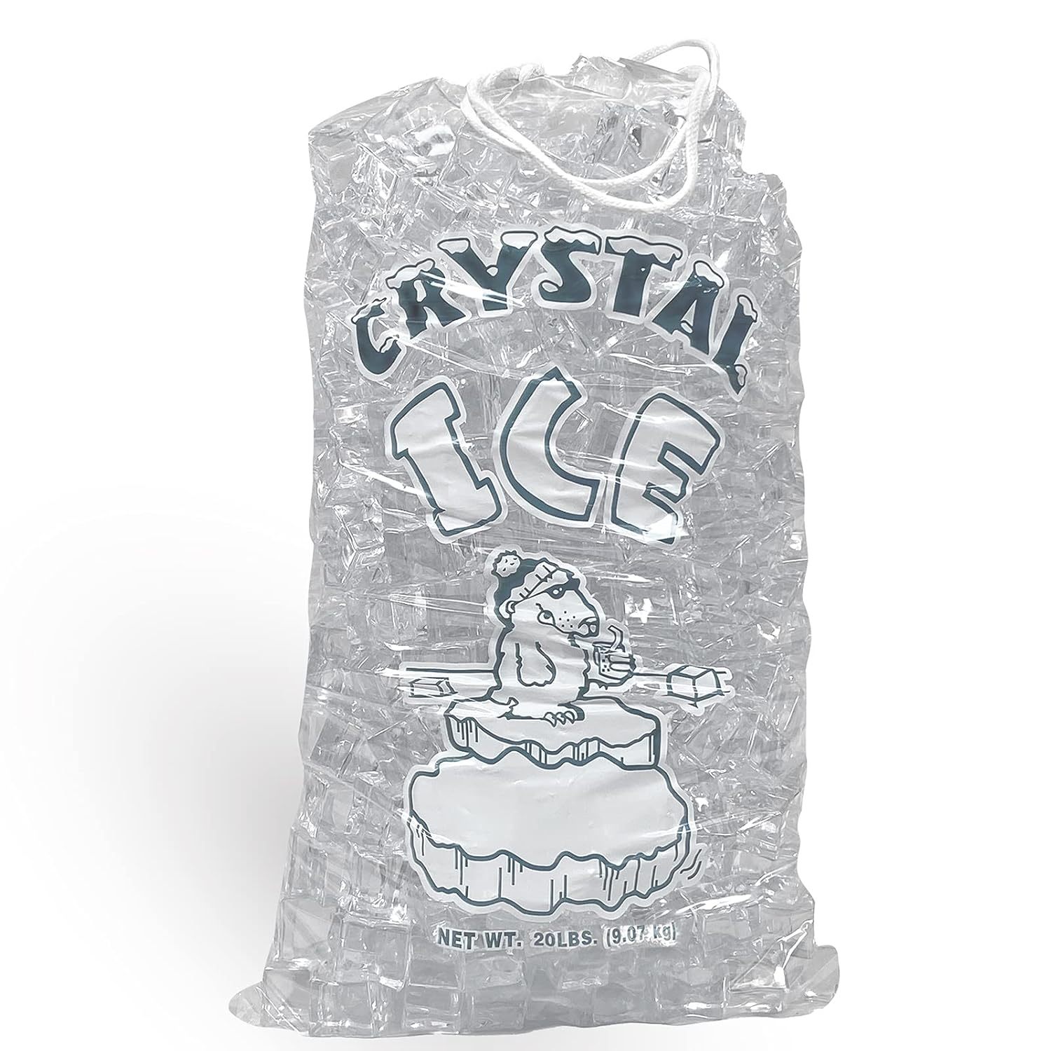 20 LBS Commercial Grade Drawstring Ice Bags | Bulk Ice Storage for Catering & Events,Anhui Province Tianle Plastic Co.,Ltd ,Large 20 LB Drawstring Ice Bags (14x27 Inch) | Commercial Strength