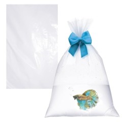 8" x 18" Large Live Fish Shipping Bags for Goldfish and Cichlids - Extra Strong 3 Mil Industrial Grade Poly Bags for Secure Aquatic Transport,Anhui Province Tianle Plastic Co.,Ltd ,8x18 Inch Large Live Fish Transport Bags | Heavy-Duty 3 Mil Shipping Bags for Goldfish & Cichlids