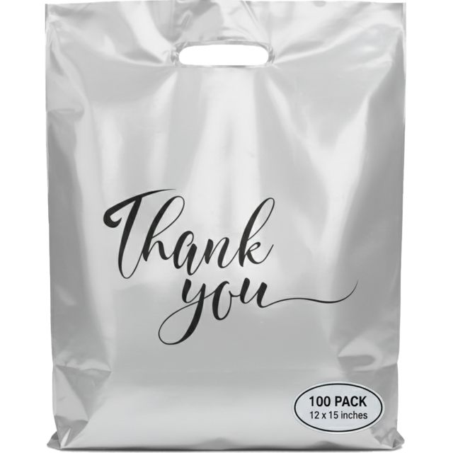 15x18" Large Plastic Shopping Bags - Heavy Duty Bags for Clothing & Shoes,Anhui Province Tianle Plastic Co.,Ltd ,15x18 Inch Large Plastic Boutique Bags - Die-Cut Handle Shopping Bags