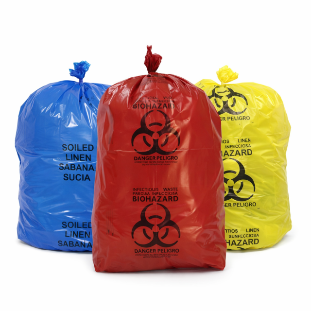 12" x 18" Portable Yellow Clinical Bags Medical Waste Bag - Essential for Mobile Clinics,Anhui Province Tianle Plastic Co.,Ltd ,Small 12x18 Biohazard Bags | Countertop & Desktop Medical Liners