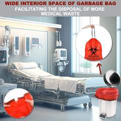 24" x 32" Medical Waste Bags - 12-16 Gallon Red Biohazard Liners for Clinics,Anhui Province Tianle Plastic Co.,Ltd ,24x32 Biohazard Bags for Dental & Veterinary Clinics | Leak-Proof