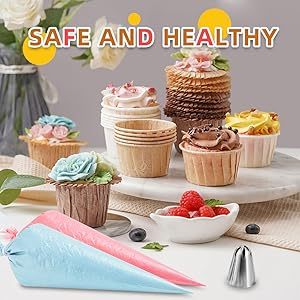 10" Disposable Pastry Bags for Home Baking and Fun DIY Cake Decorating - BPA-Free Food-Safe Plastic Bags for Families and Beginners,Anhui Province Tianle Plastic Co.,Ltd ,10-Inch Disposable Piping Bags for Home Baking & DIY Cake Decorating | Safe & Easy to Use