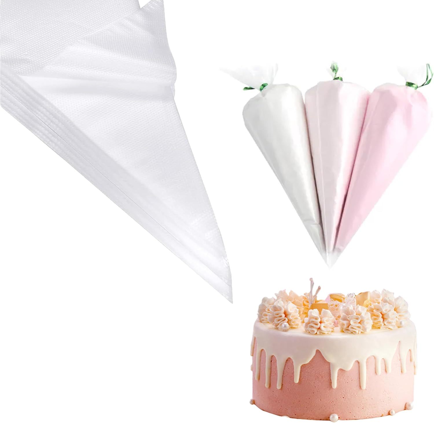 High-Clarity Crystal Clear Piping Bags for Bakery Retail Displays - Premium Food-Grade Icing Pouches for Professional Decoration,Anhui Province Tianle Plastic Co.,Ltd ,Crystal Clear Piping Bags for Bakery Retail Displays | Premium Food-Grade Icing Pouches