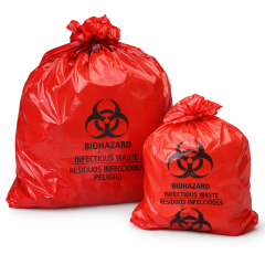 24" x 32" Medical Waste Bags - 12-16 Gallon Red Biohazard Liners for Clinics,Anhui Province Tianle Plastic Co.,Ltd ,24x32 Biohazard Bags for Dental & Veterinary Clinics | Leak-Proof