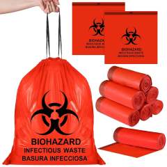 24" x 32" Medical Waste Bags - 12-16 Gallon Red Biohazard Liners for Clinics,Anhui Province Tianle Plastic Co.,Ltd ,24x32 Biohazard Bags for Dental & Veterinary Clinics | Leak-Proof